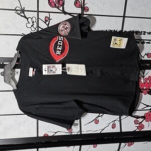 Ken Griffey Jr. Cincinnati Reds Black‎ Jersey Large NWT